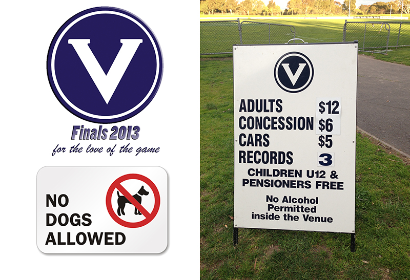 FINALS TICKET PRICES - VAFA